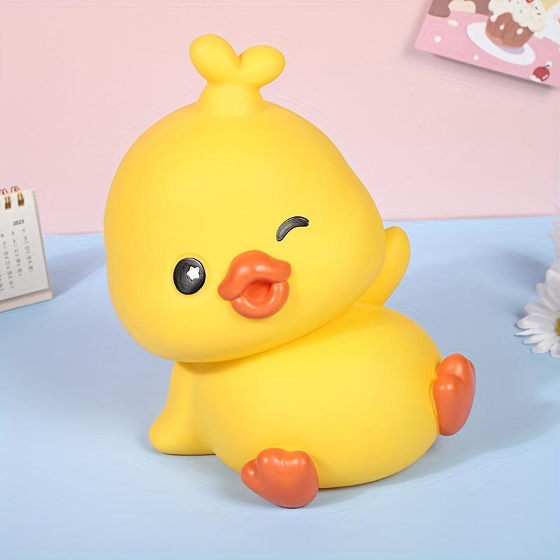 Cute Yellow Duck Piggy Bank for Kids