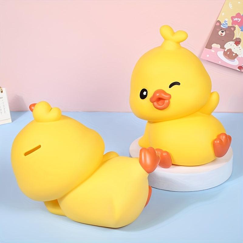 Cute Yellow Duck Piggy Bank for Kids