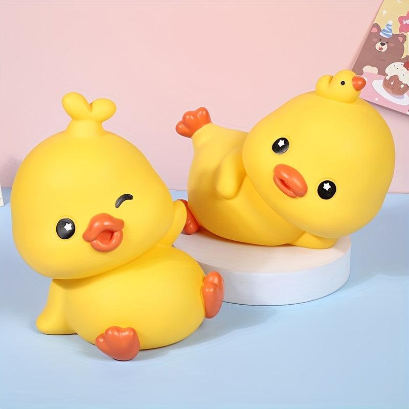 Cute Yellow Duck Piggy Bank for Kids
