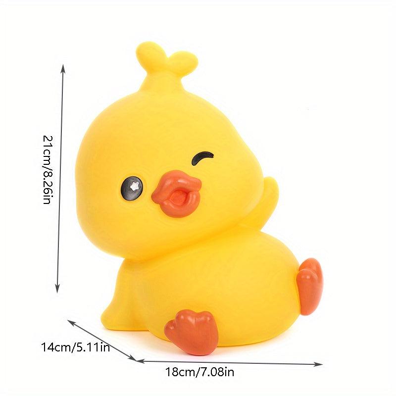 Cute Yellow Duck Piggy Bank for Kids