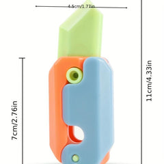 Glowing Carrot Mini 3D Printing Gravity Jump Halloween Gift Toy