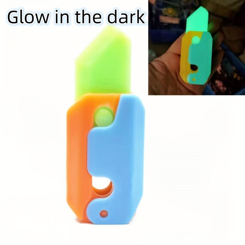 Glowing Carrot Mini 3D Printing Gravity Jump Halloween Gift Toy