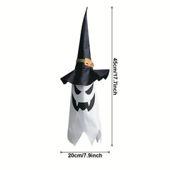 Glowing Ghost Witch Hat String Lights for Halloween Decorations