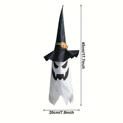 Glowing Ghost Witch Hat String Lights for Halloween Decorations