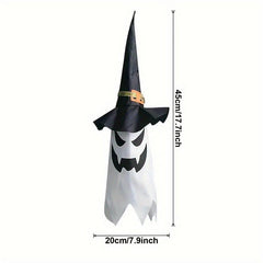 Glowing Ghost Witch Hat String Lights for Halloween Decorations
