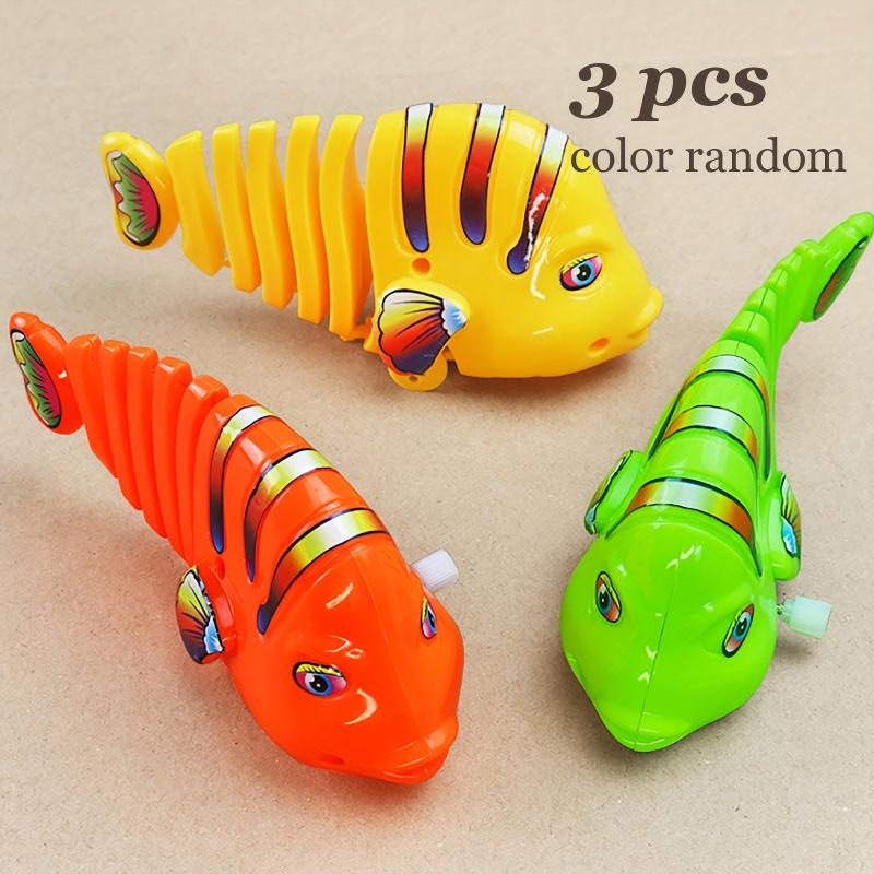 10pcs Wind Up Fish Clockwork Toys Eye-catching Plastic Toy For Endless Fun
