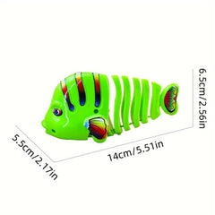 10pcs Wind Up Fish Clockwork Toys Eye-catching Plastic Toy For Endless Fun