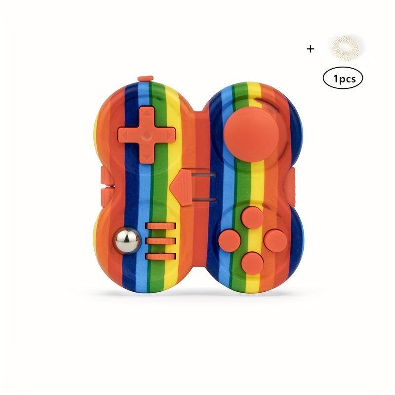 Fidget Pad Controller With Finger Massage Ring Novelty Fidget Toy