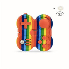 Fidget Pad Controller With Finger Massage Ring Novelty Fidget Toy