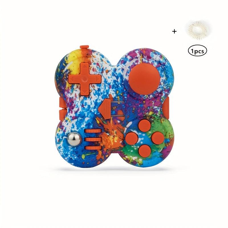 Fidget Pad Controller With Finger Massage Ring Novelty Fidget Toy