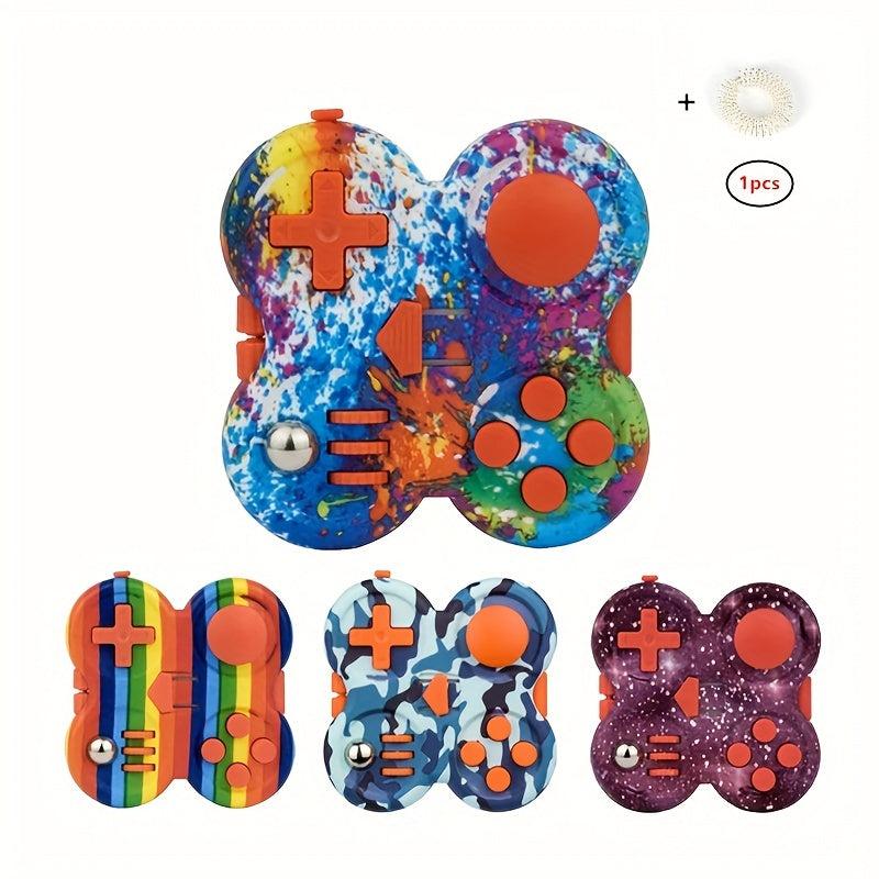 Fidget Pad Controller With Finger Massage Ring Novelty Fidget Toy