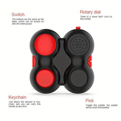Fidget Pad Controller With Finger Massage Ring Novelty Fidget Toy