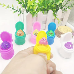 4pcs Funny Toilet Poop Toys Squeeze Colored Pranks Jokes Random Funny