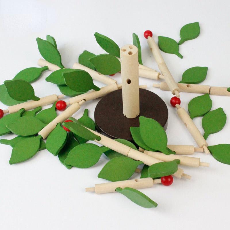 Wooden Kids Mosaic Activity Set: Leaf Tree Building Blocks