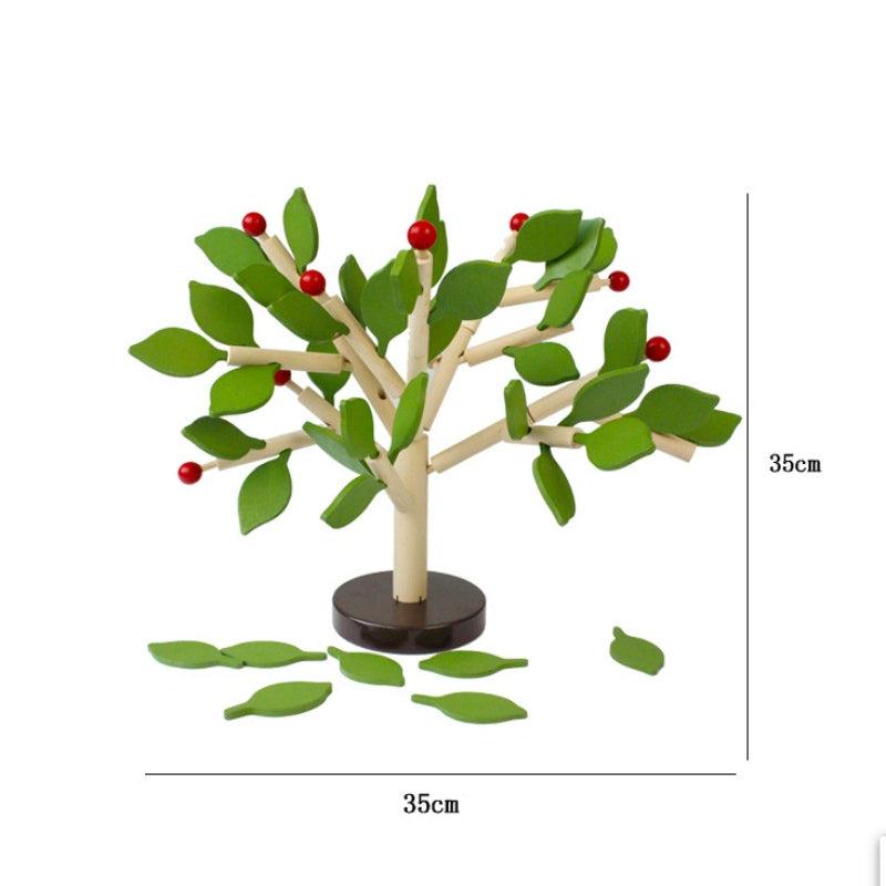 Wooden Kids Mosaic Activity Set: Leaf Tree Building Blocks