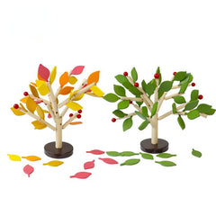 Wooden Kids Mosaic Activity Set: Leaf Tree Building Blocks