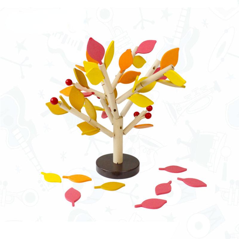 Wooden Kids Mosaic Activity Set: Leaf Tree Building Blocks