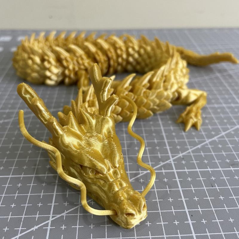 3D Printing Dragon Toys with Movable Joints - Chinese Dragon Ornaments