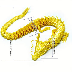 3D Printing Dragon Toys with Movable Joints - Chinese Dragon Ornaments