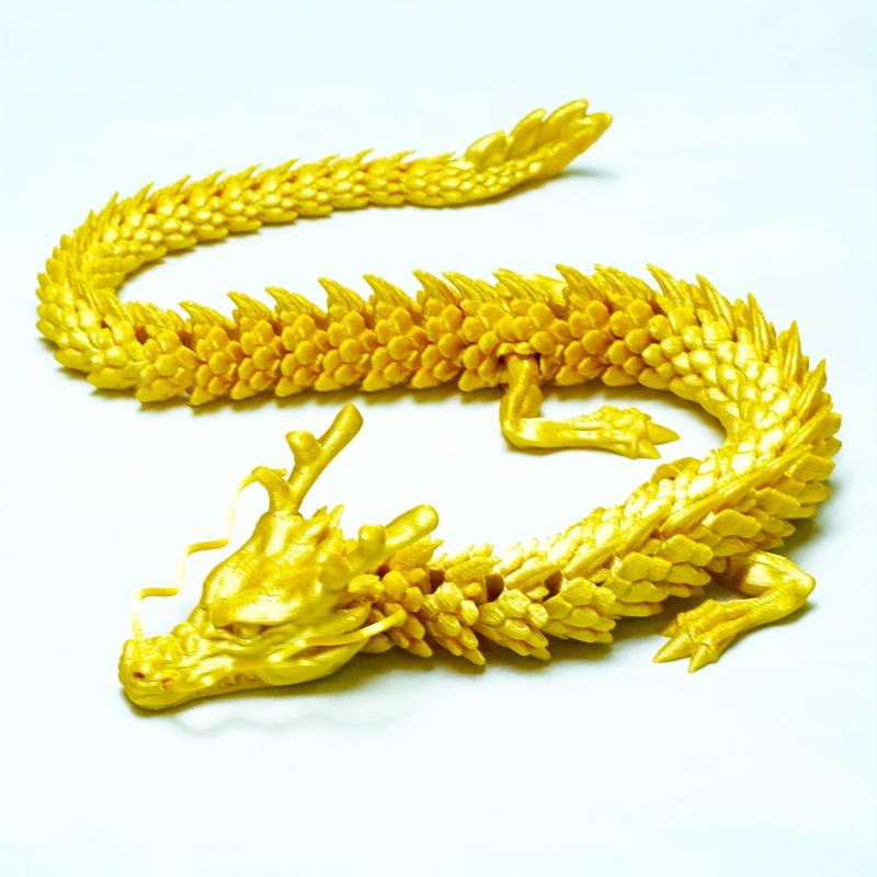 3D Printing Dragon Toys with Movable Joints - Chinese Dragon Ornaments