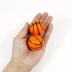 24pcs PU Decompressing Bubble Basketball Mini Solid Hand Pinch Pressure Balls