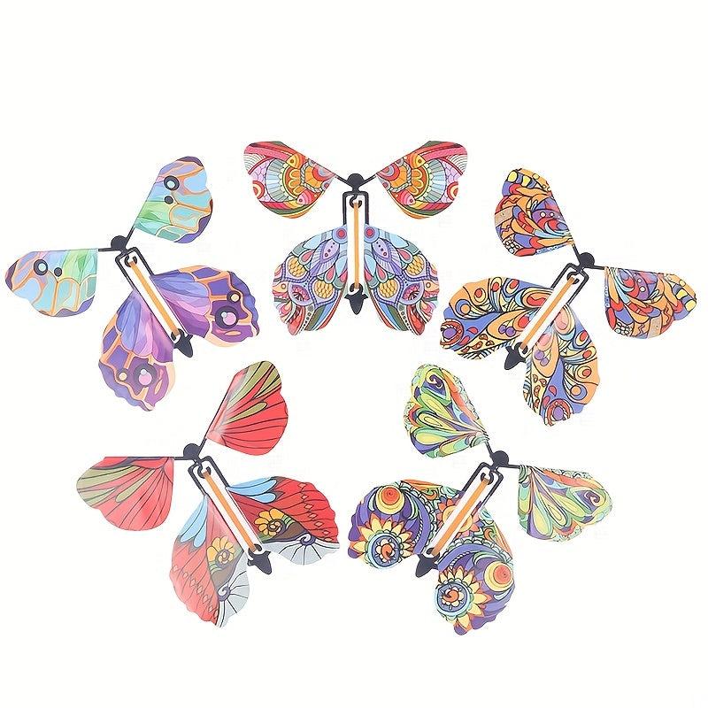 10 Pcs Magic Wind Up Flying Butterfly Surprise In The Book