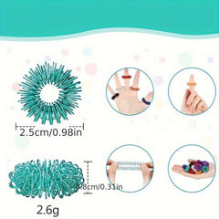 Mini Finger Massage Ring - Spring Decompression Finger Massager