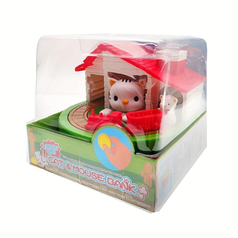 Cartoon Cat Deposit Box Kids Savings Jar Desktop Ornaments