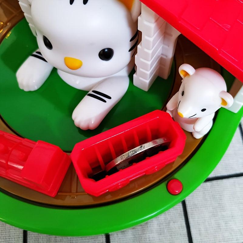 Cartoon Cat Deposit Box Kids Savings Jar Desktop Ornaments