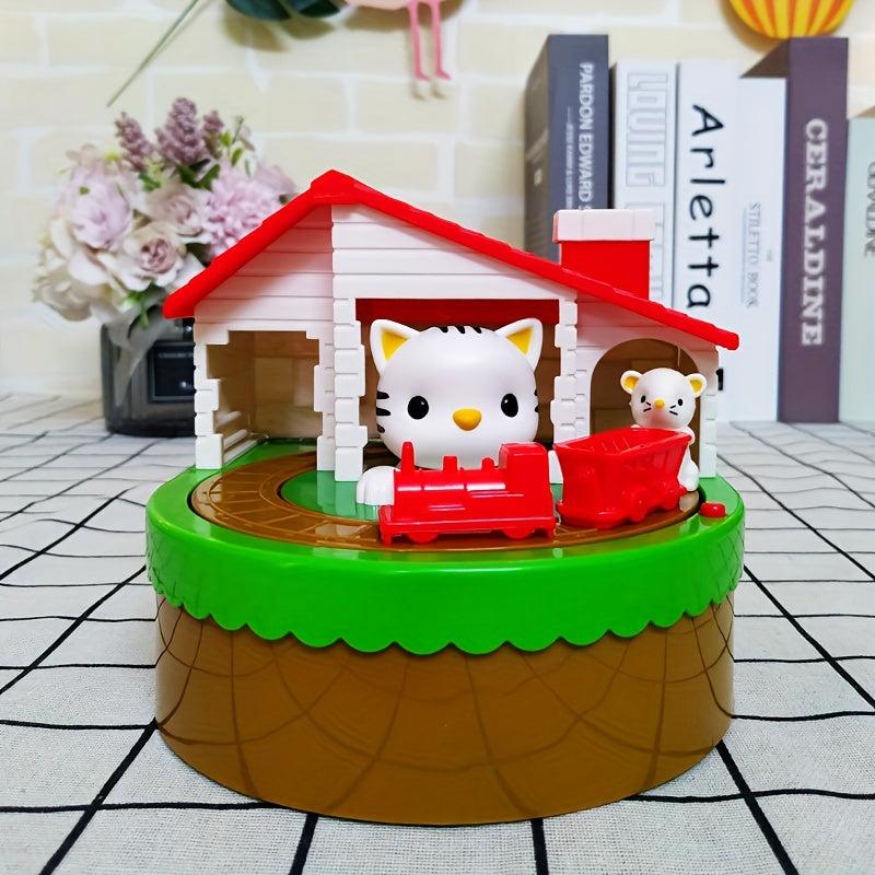 Cartoon Cat Deposit Box Kids Savings Jar Desktop Ornaments