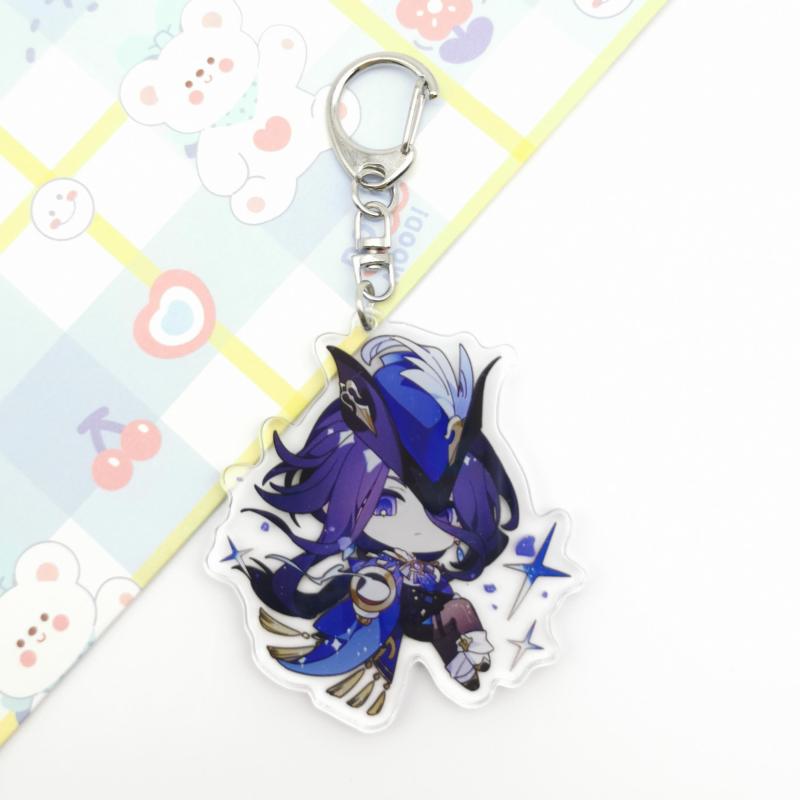 Anime Cartoon Acrylic Keychain Men's And Women's Backpack Pendant