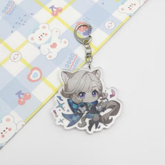 Anime Cartoon Acrylic Keychain Men's And Women's Backpack Pendant