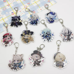 Anime Cartoon Acrylic Keychain Men's And Women's Backpack Pendant