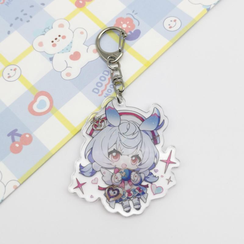 Anime Cartoon Acrylic Keychain Men's And Women's Backpack Pendant