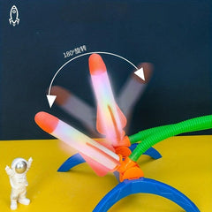 Kids' Foot Catapult Rocket Toy for Outdoor Luminous Flying Fun