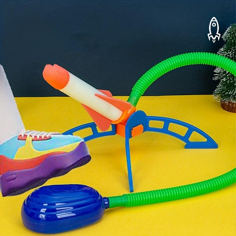 Kids' Foot Catapult Rocket Toy for Outdoor Luminous Flying Fun