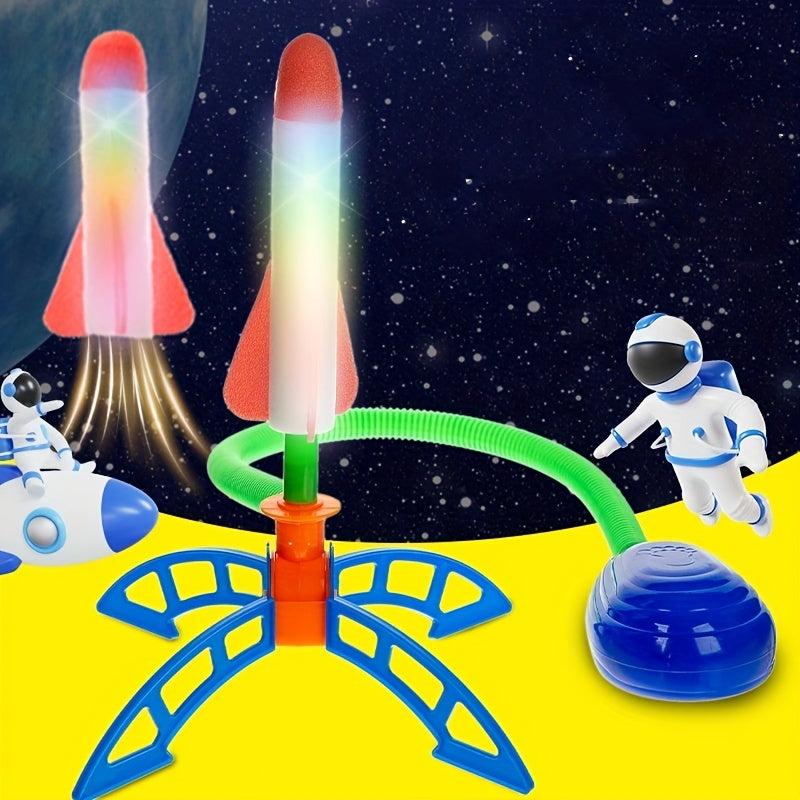 Kids' Foot Catapult Rocket Toy for Outdoor Luminous Flying Fun