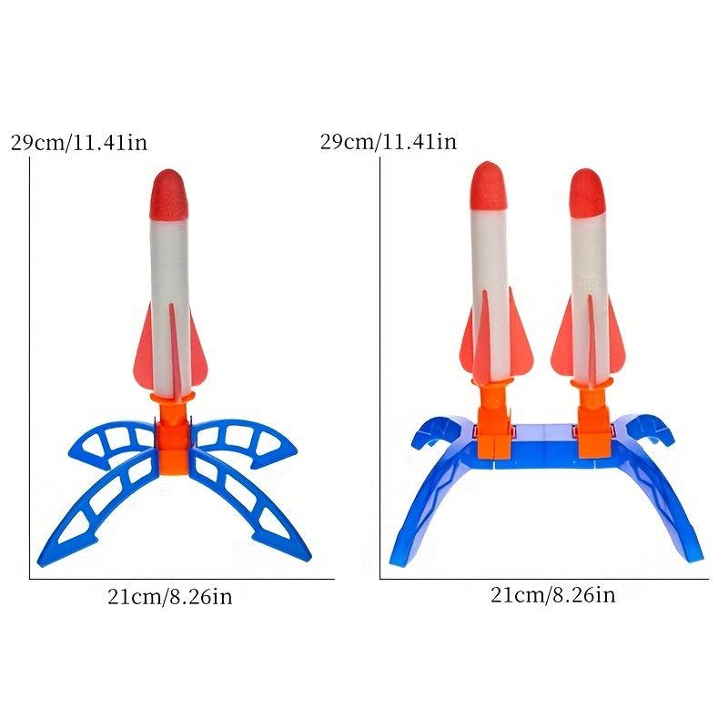 Kids' Foot Catapult Rocket Toy for Outdoor Luminous Flying Fun