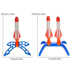 Kids' Foot Catapult Rocket Toy for Outdoor Luminous Flying Fun