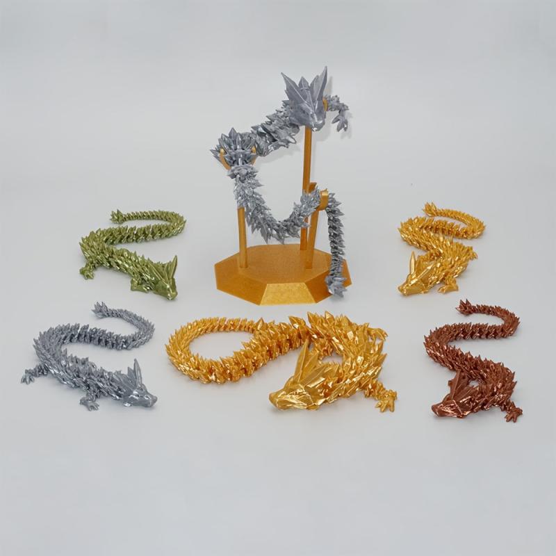 3D Printed Crystal Dragon Car Ornaments