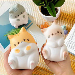 Funny Cartoon Cat Decompressing Toy for Work
