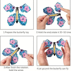 Surprise Flying Butterfly in a Book Clip