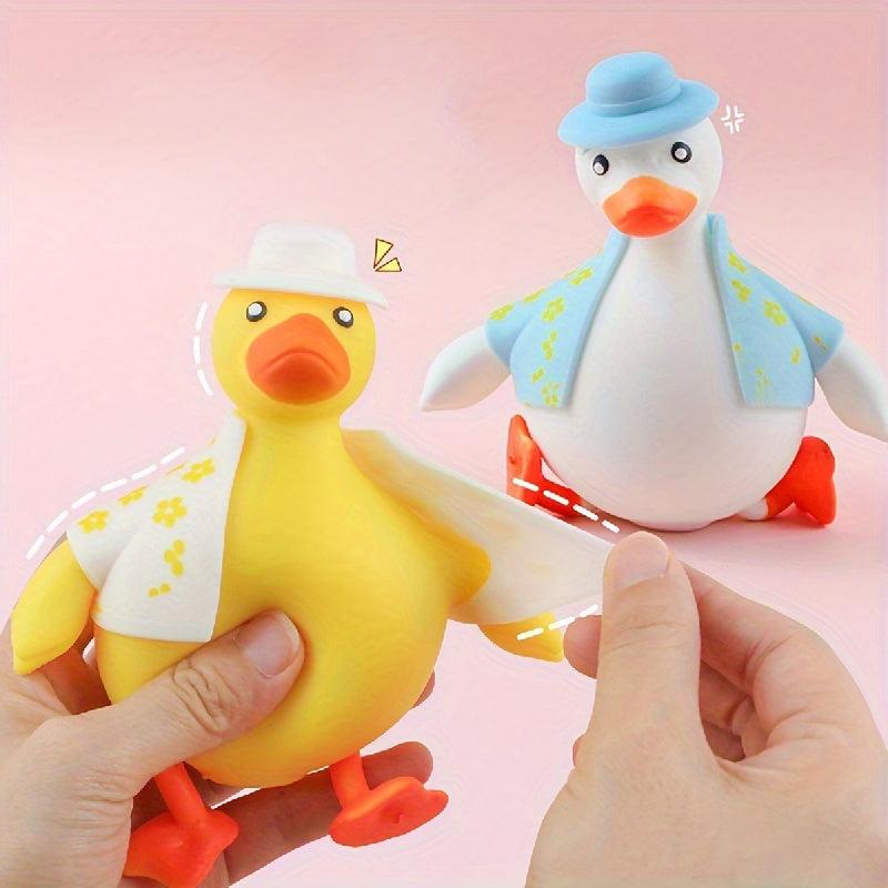 Changing Duck Decompressing Toy Clothes Removable Wearable