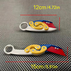 Carrot Claw Folding Push Tag Carrot Decompress Toy