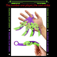 Carrot Claw Folding Push Tag Carrot Decompress Toy