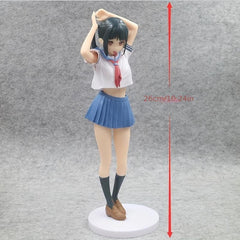 Anime School Uniform Girl Toy Figure PVC Model