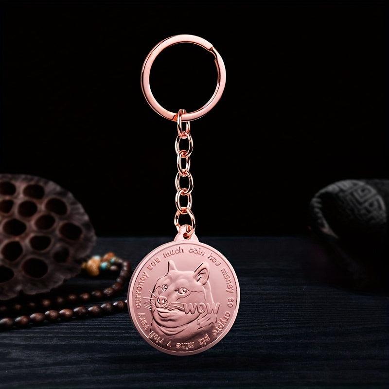Chaigou Coin Metal Keychain Pendant
