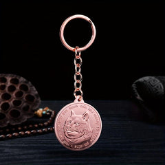 Chaigou Coin Metal Keychain Pendant