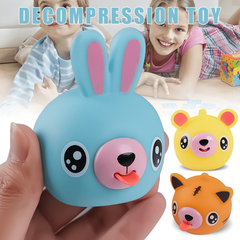 Animal Pinch Press Ball Tongue Out Stress Reliever Toy Soft Rebound Slow Rising