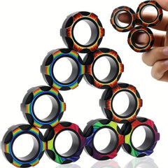 Magnetic Decompression & Pressure Relief Finger Ring